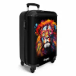 Kleurrijke leeuw in graffiti stijl NBS - Handbagage koffer - Unisex middel -productfoto_3d