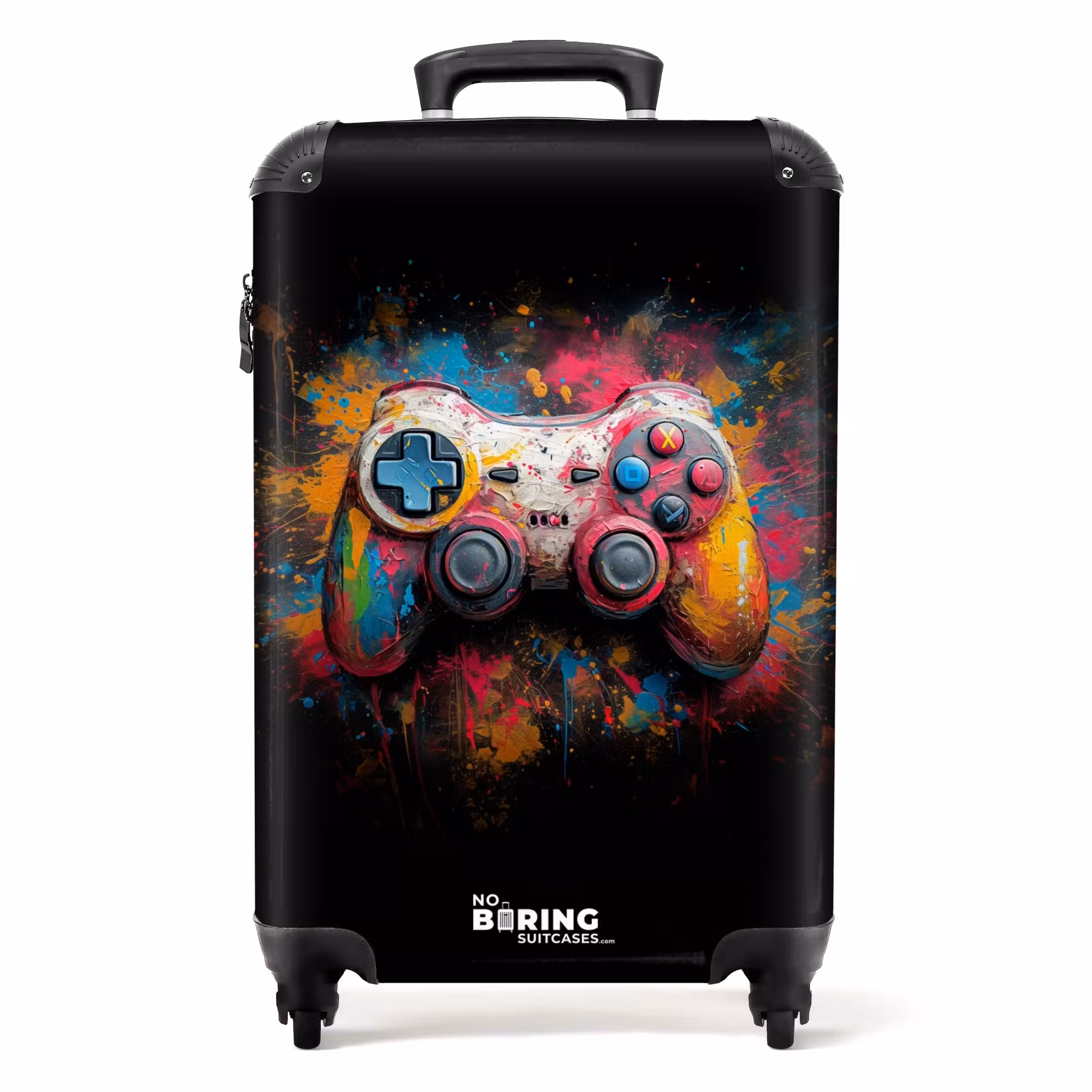 Suitcase - Game controller covered in paint