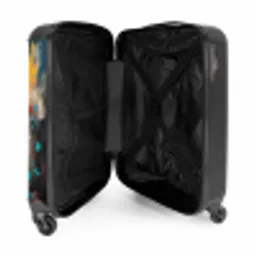 Meisje met ballon in graffiti stijl NBS - Handbagage koffer - Unisex middel -binnenkant
