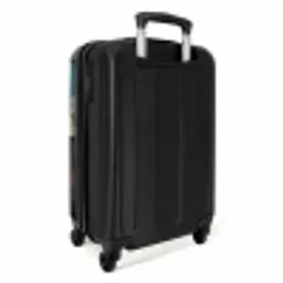 Meisje met ballon in graffiti stijl NBS - Handbagage koffer - Unisex middel -achterkant