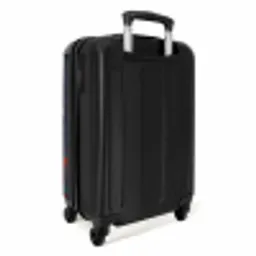Panda met oranje jas en verfspetters NBS - Handbagage koffer - Unisex middel -achterkant