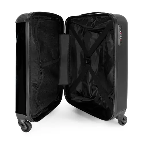 Schotse hooglander als graffiti art NBS - Handbagage koffer - Unisex middel -binnenkant