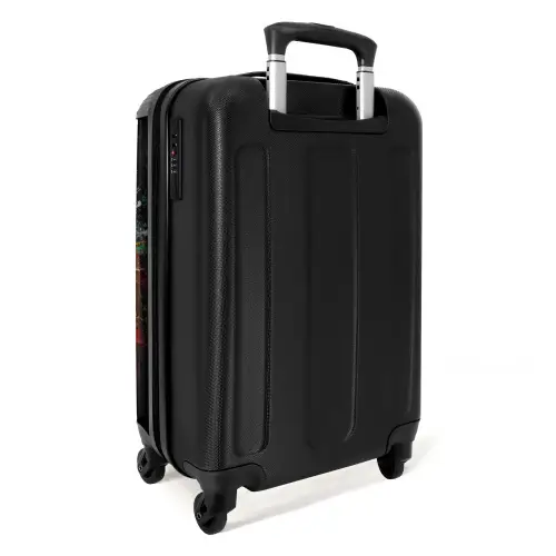 Voetbal omringd door verfklodders NBS - Handbagage koffer - Unisex middel -achterkant
