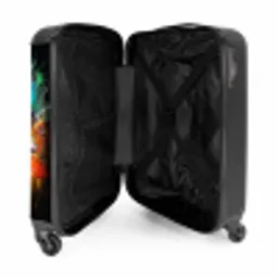 Voetbal omringd door verfklodders NBS - Handbagage koffer - Unisex middel -binnenkant
