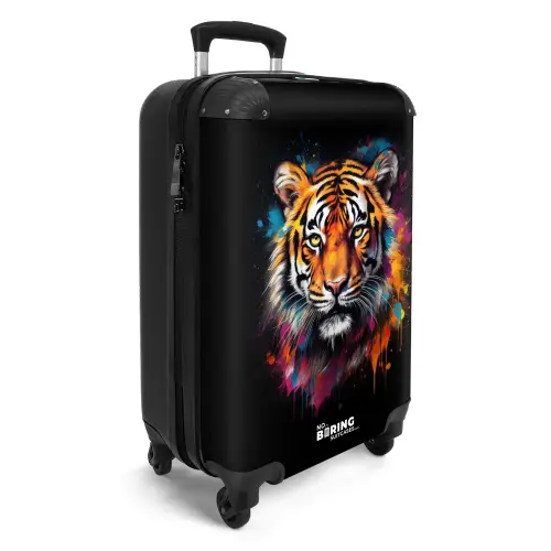 Tijger als street art kunstwerk NBS - Handbagage koffer - Unisex middel -productfoto_3d
