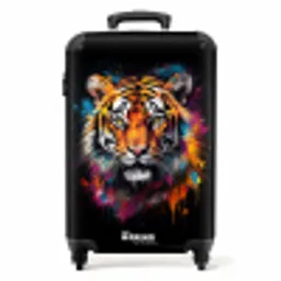 Tijger als street art kunstwerk NBS - Handbagage koffer - Unisex middel -productfoto_recht
