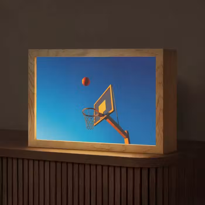 Basketbal - Lucht - Ring Light Box met kabel (Tafellamp) klein -z3d_website