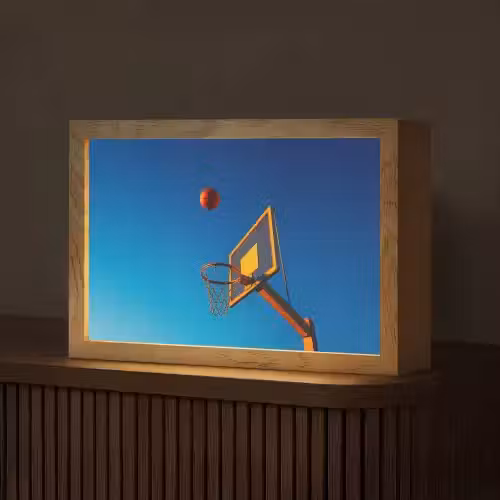 Basketbal - Lucht - Ring Light Box met kabel (Tafellamp) klein -z3d_website
