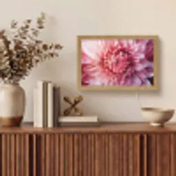 Dahlia - Bloem - Close up - Roze Light Box met kabel (Tafellamp) klein -sfeer2