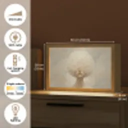 Dromerig - Beige - Paardenbloemzaadjes Light Box met kabel (Tafellamp) klein -USP_EN