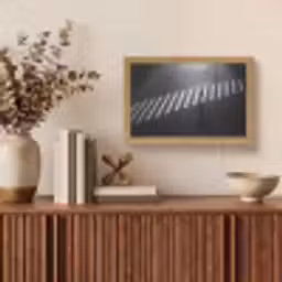 Zeebrapad - Hardloper - Zwart - Wit Light Box met kabel (Tafellamp) klein -sfeer2