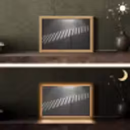 Zeebrapad - Hardloper - Zwart - Wit Light Box met kabel (Tafellamp) klein -sfeer3