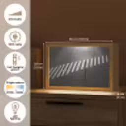 Zeebrapad - Hardloper - Zwart - Wit Light Box met kabel (Tafellamp) klein -USP_EN