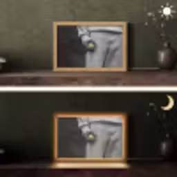 Tennisbal - Zwart - Wit Light Box met kabel (Tafellamp) klein -sfeer3