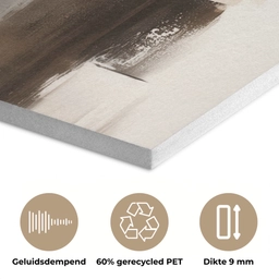 Penseelstreken - Abstract landschap - Rust PET vilt klein -closeup_NL