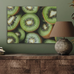 Kiwi - Fruit - Groen PET vilt klein -sfeer2