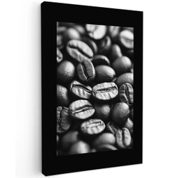 Koffiebonen - Zwart - Vintage canvas 2cm klein -z3d
