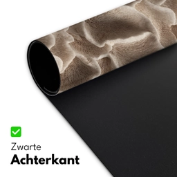 Waaiervorm - Beige - Vezel textuur Muismat XXL klein 681 -sfeer2