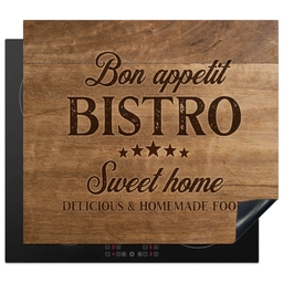 Huiselijke Bistro Beleving Inductie beschermer vinyl 3mm middel -3d