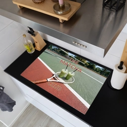 Matcha Club - Tennis - Matcha Inductie beschemer met haakjes klein -sfeer1