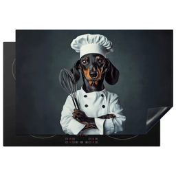 Hond - Garde - Kok Inductie beschermer vinyl 3mm klein -3d