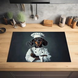Hond - Garde - Kok Inductie beschermer vinyl 3mm klein -sfeer5