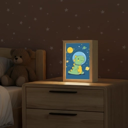 Dino - Ruimte - Planeten Light Box met kabel klein -sfeer1_kind
