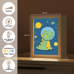 Dino - Ruimte - Planeten Light Box met kabel klein -USP_NL