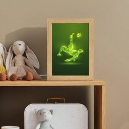 Voetbal - Groen - Omhaal Light Box met kabel klein -sfeer2_kind