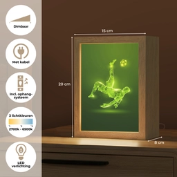 Voetbal - Groen - Omhaal Light Box met kabel klein -USP_NL