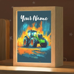 Abstract - Tractor - Groen Light Box met kabel (Kinderlampje) klein -zzz_3d_website