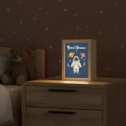 Astronaut - Planeten - Raket Light Box met kabel (Kinderlampje) klein -sfeer1_kind