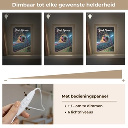 Neon - Net - Voetbal - Kleurrijk Light Box met kabel (Kinderlampje) klein -USP_dimbaarNL