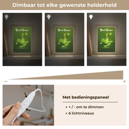 Voetbal - Groen - Omhaal Light Box met kabel (Kinderlampje) klein -USP_dimbaarNL