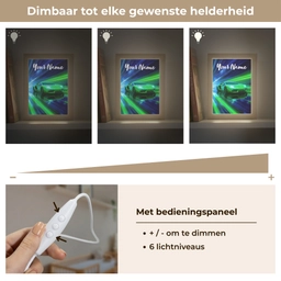 Sportauto - Groen - Snelheidslijnen - Neon Light Box met kabel (Kinderlampje) klein -USP_dimbaarNL
