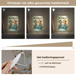 Zebra - Aapje - Waterval - Rotsen Light Box met kabel (Kinderlampje) klein -USP_dimbaarNL