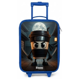 Capuchino Assassino Kinderkoffer - Blauw klein -zz3dotto