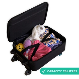 Golf - Dino - Groen Kinderkoffer - Zwart klein -binnenkant_Uk