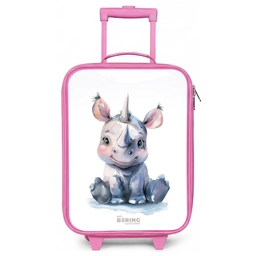 Baby neushoorn Kinderkoffer - Roze klein -zz3dotto