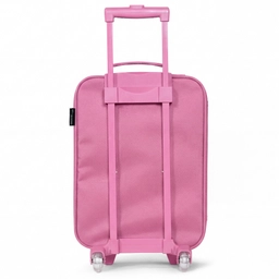 Baby neushoorn Kinderkoffer - Roze klein -achterkant