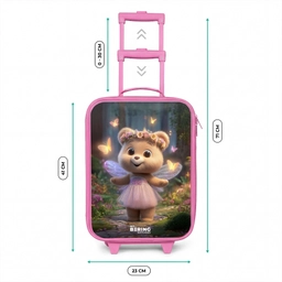 Beer - Vlinders - Bos - Fairy Kinderkoffer - Roze klein -productfoto_formaten