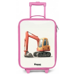 Graafmachine - Getekend - Oranje Kinderkoffer - Roze klein -zz3dotto