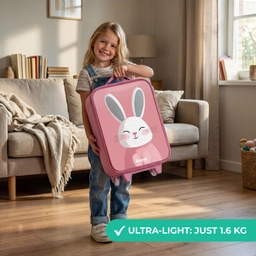 Roze - Konijn - Glimlach - Illustratie Kinderkoffer - Roze klein -sfeer2_EN