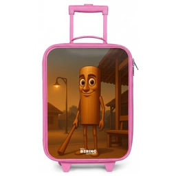 Tung Tung Tung Sahur Kinderkoffer - Roze klein -zz3dotto