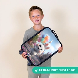 Konijn - Ballonnen Kinderkoffer - Zwart klein -sfeer4_UK