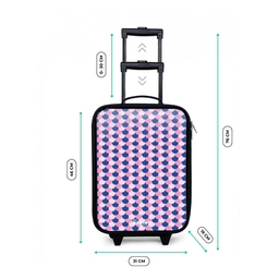 Schubben - Patroon - Blauw - Roze Kinderkoffer - Zwart klein -productfoto_formaten