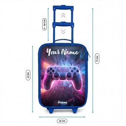 Controller - Neon - Game Kinderkoffer - Blauw klein -productfoto_formaten