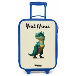 Dino - Dier - Groen Kinderkoffer - Blauw klein -zz3dotto