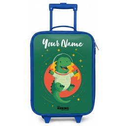 Dino - Planeet - Sterren - Groen Kinderkoffer - Blauw klein -zz3dotto