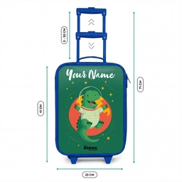Dino - Planeet - Sterren - Groen Kinderkoffer - Blauw klein -productfoto_formaten